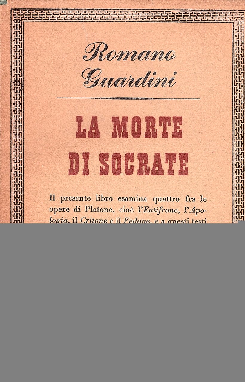 La morte di Socrate. Traduzione dal tedesco di Ervino Pocar