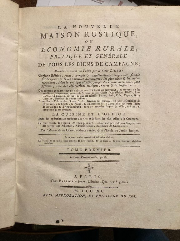 La nouvelle Maison Rustique, ou Economie Rurale, pratique et générale …