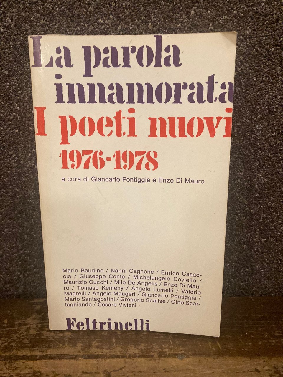 La parola innamorata, I poeti nuovi 1976-78 | Immagine principale