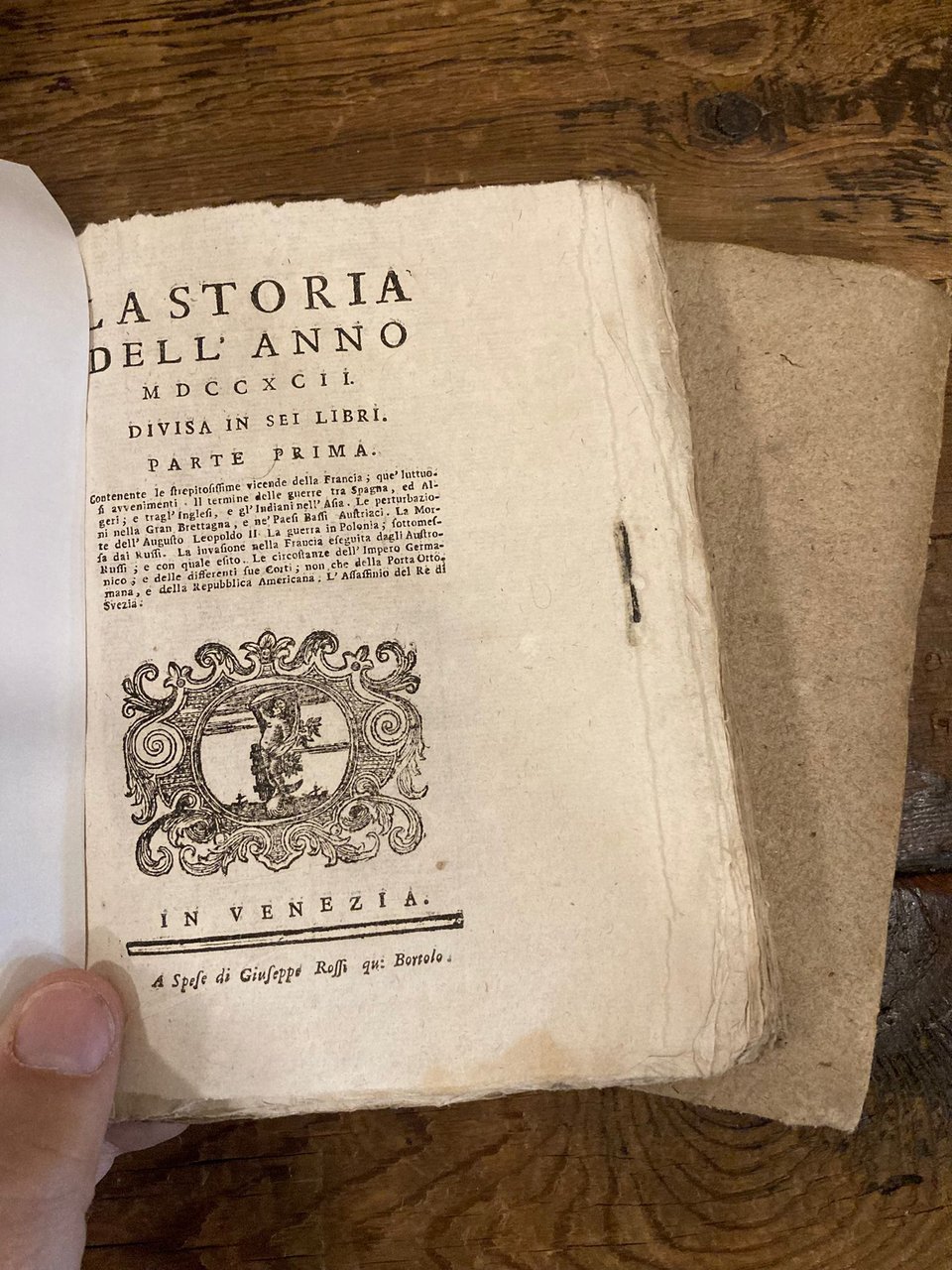 La storia dell' anno 1792. Divisa in sei libri