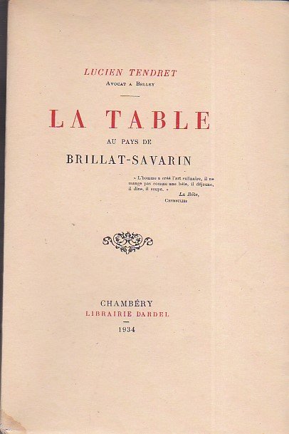 La table au pays de Brillat - Savarin | Immagine principale