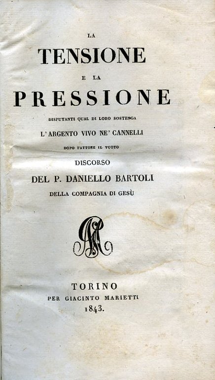 La tensione e la pressione disputanti qual di loro sostenga …