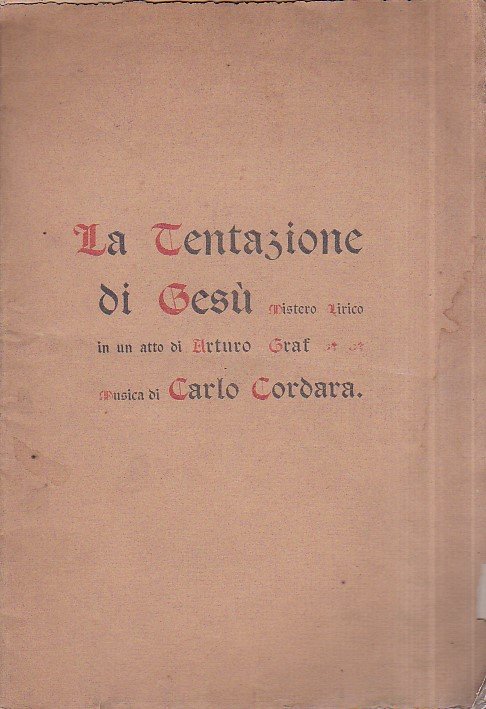 La Tentazione di Gesù. Mistero lirico in un atto. Musica … | Immagine Gallery 1