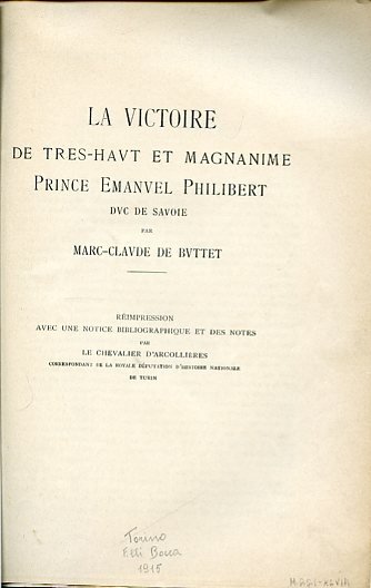 La Victoire de tres - haut et magnanime Prince Emanuel … | Immagine principale