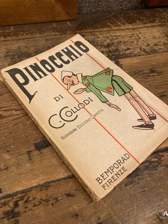 Le avventure di Pinocchio. Storia di un burattino. Illustrazioni di Attilio Mussino. 69° edizione popolare ['Nuovissima edizione corretta' al piatto anteriore]