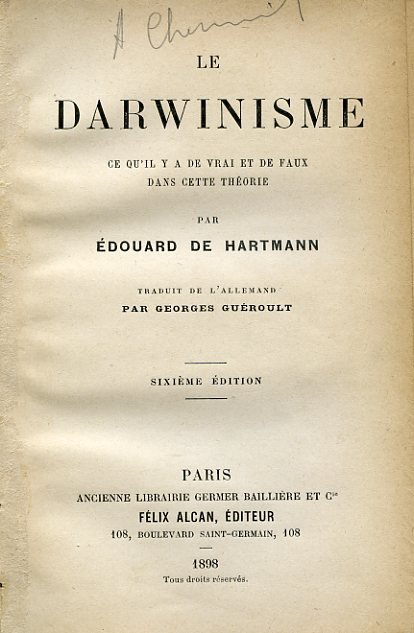 Le Darwinisme ce qu'il y a de vrai et de …