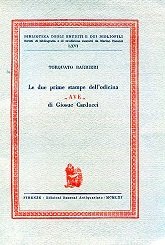 Le due prime stampe dell'odicina 'Ave' di Giosue Carducci