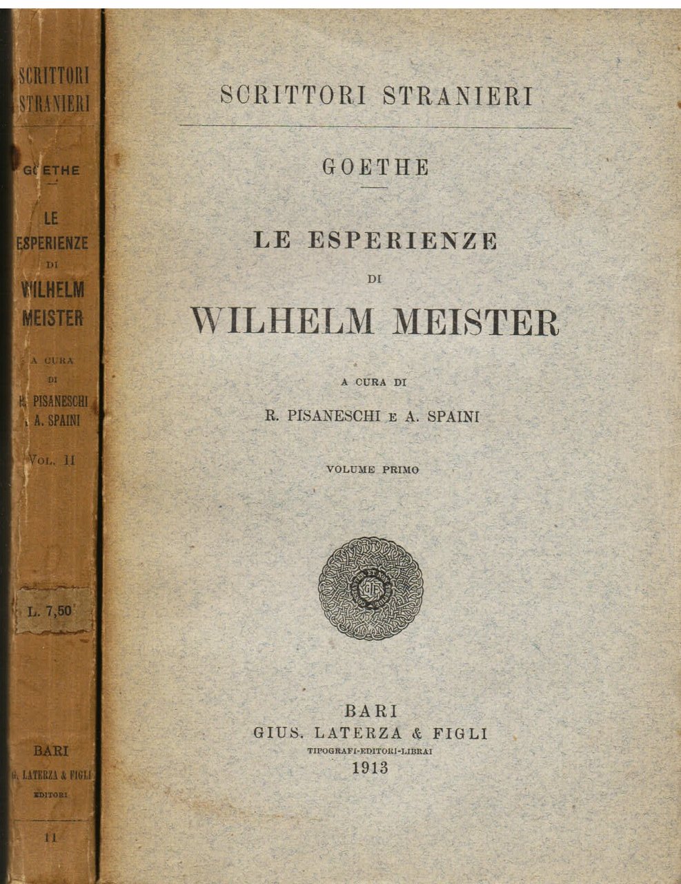 Le esperienze di Wilhelm Meister. A cura di R. Pisaneschi …