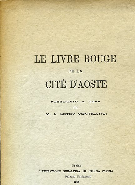 Le Livre Rouge de la Cité d'Aoste