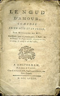 Le Noeud d'Amour, comédie en un acte et en prose; … | Immagine principale