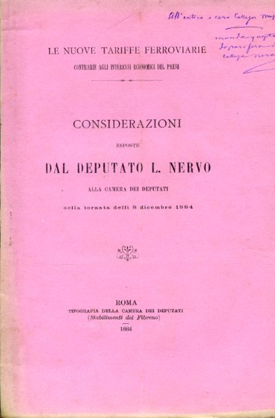 Le nuove tariffe ferroviarie contrarie agli interessi economici del paese. …