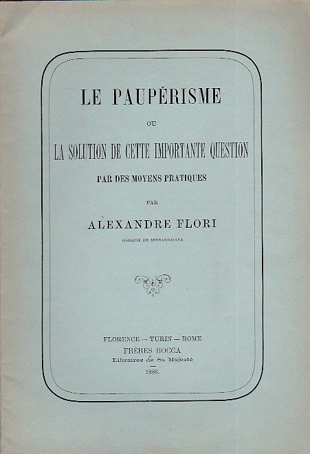 Le paupérisme ou la solution de cette important question par …