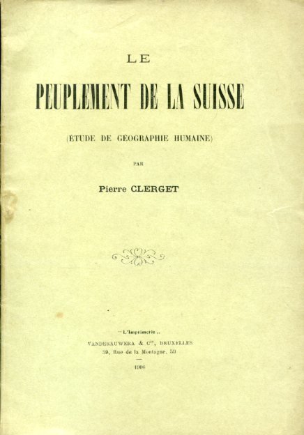 Le peuplement de la Suisse (étude de géographie humaine) | Immagine principale