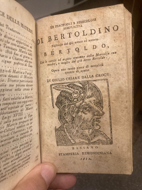 Le piacevoli e ridicolose semplicità di Bertoldino figliuolo del già …