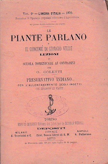Le piante parlano o il concime di Giorgio Ville. Lezioni … | Immagine principale