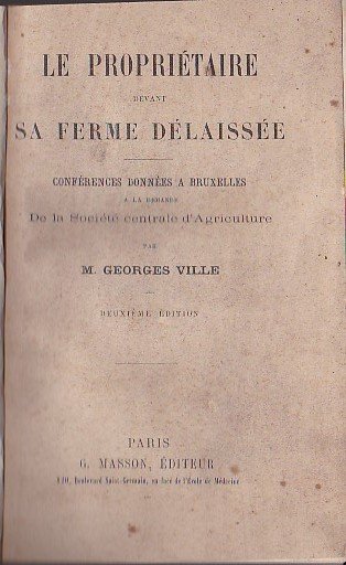 Le propriétaire devant sa ferme délaissée. Conférences données a Bruxelles …