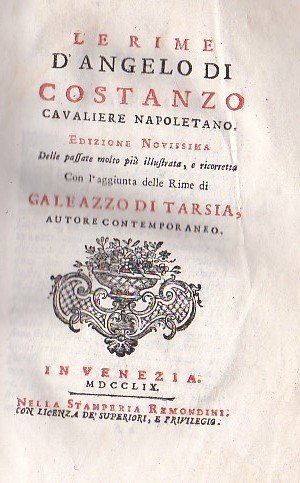 Le Rime. Edizione Novissima delle passate molto più illustrata, e …