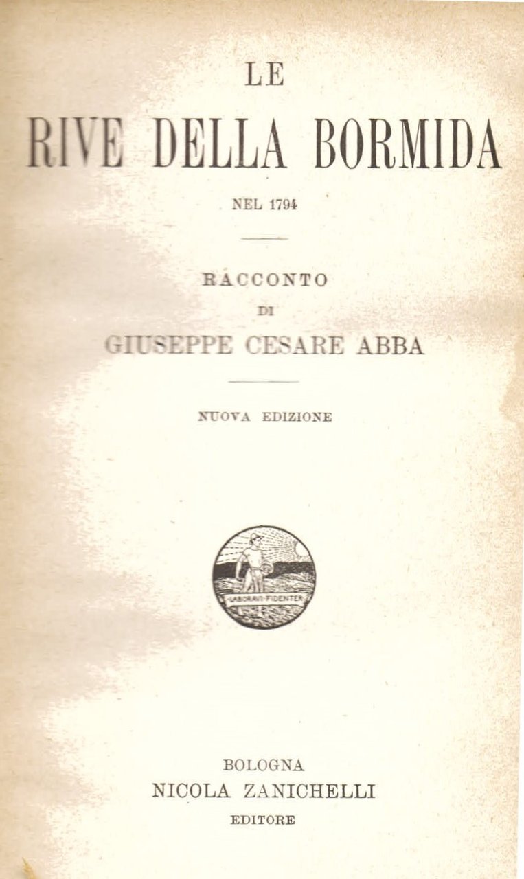 Le Rive della Bormida nel 1794. Nuova edizione