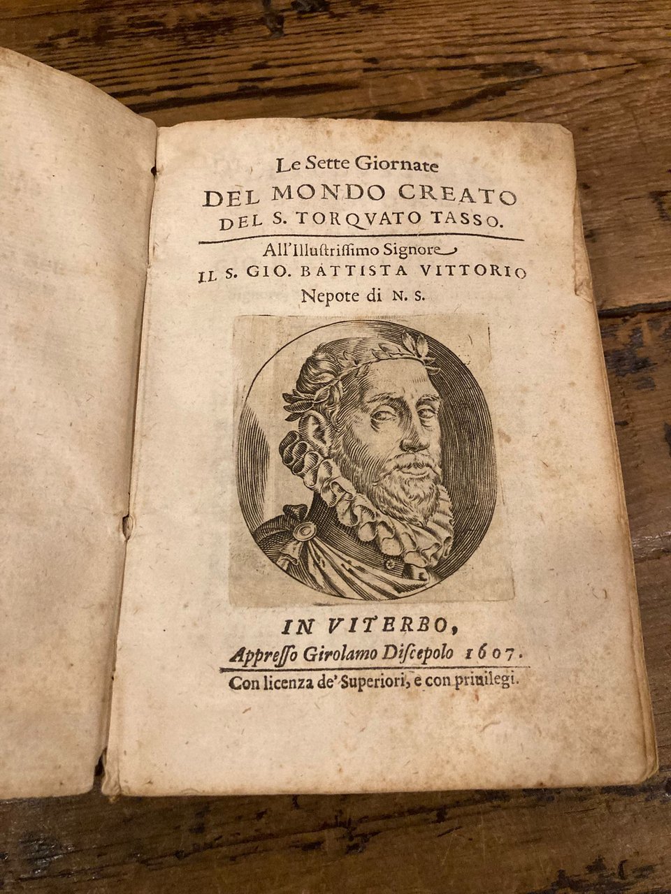 Le Sette Giornate del Mondo Creato del S. Torquato Tasso. …