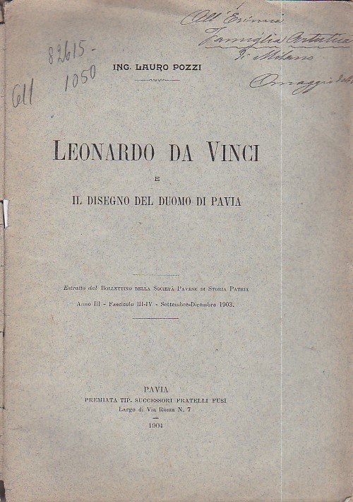 Leonardo da Vinci e il disegno del Duomo di Pavia. …