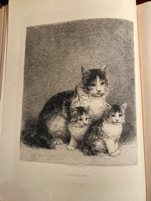 Les Chiens et les Chats d'Eugène Lambert. Avec une lettre …
