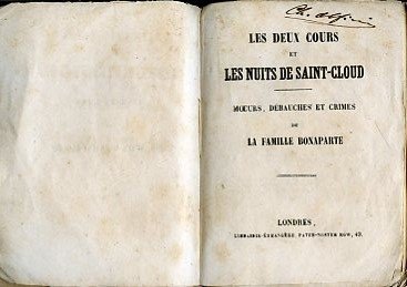 Les deux cours et les nuits de Saint - Cloud. …