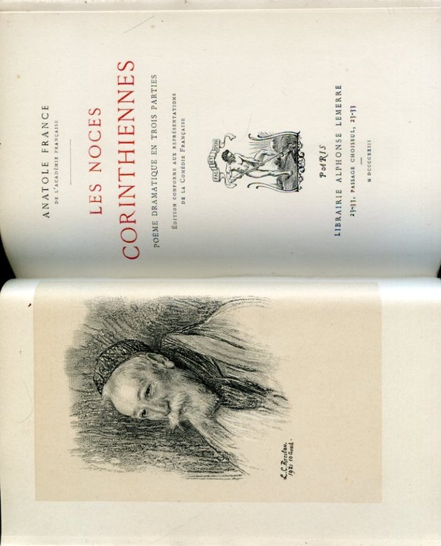 Les Noces Corinthiennes. Poème dramatique en trois parties. Édition conforme … | Immagine Gallery 1