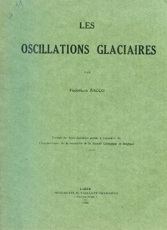 Les oscillations glaciaires. Extrait du Livre Jubilaire publié à l'occasion …