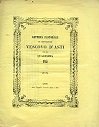 Lettera pastorale di Monsignore Vescovo d'Asti per la Quaresima 1845