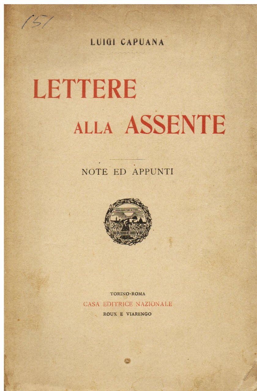 Lettere alla assente. Note ed appunti