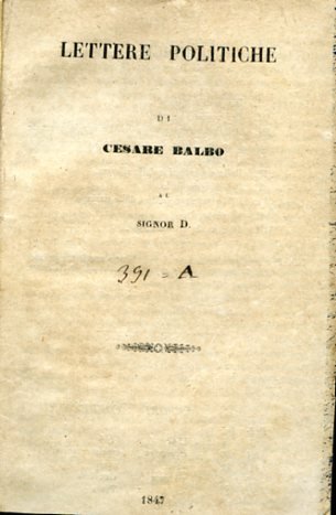Lettere Politiche al Signor D.