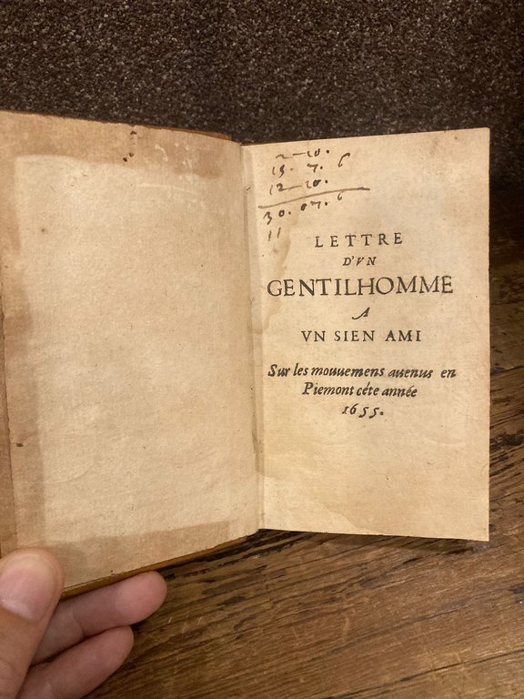 Lettre d' un gentilhomme a un sien ami. Sur les …