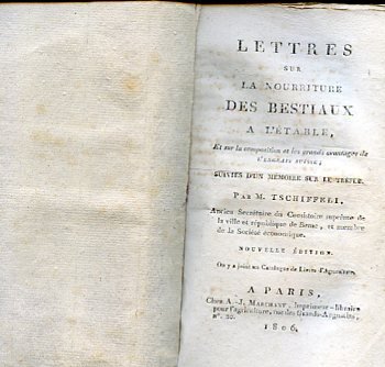Lettre sur la nourriture des bestiaux a l'étable, et sur … | Immagine Gallery 1