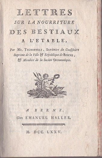 Lettres sur la Nourriture des Bestiaux a l'Etable