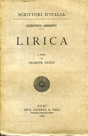 Lirica. A cura di Giuseppe Fatini