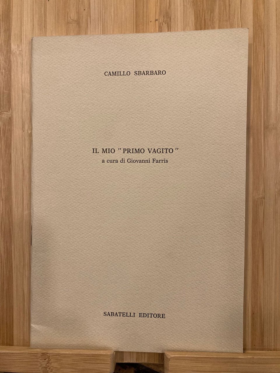 ll mio primo vagito. A cura di Giovanni Farris | Immagine principale