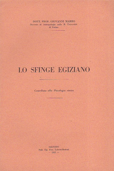 Lo sfinge egiziano