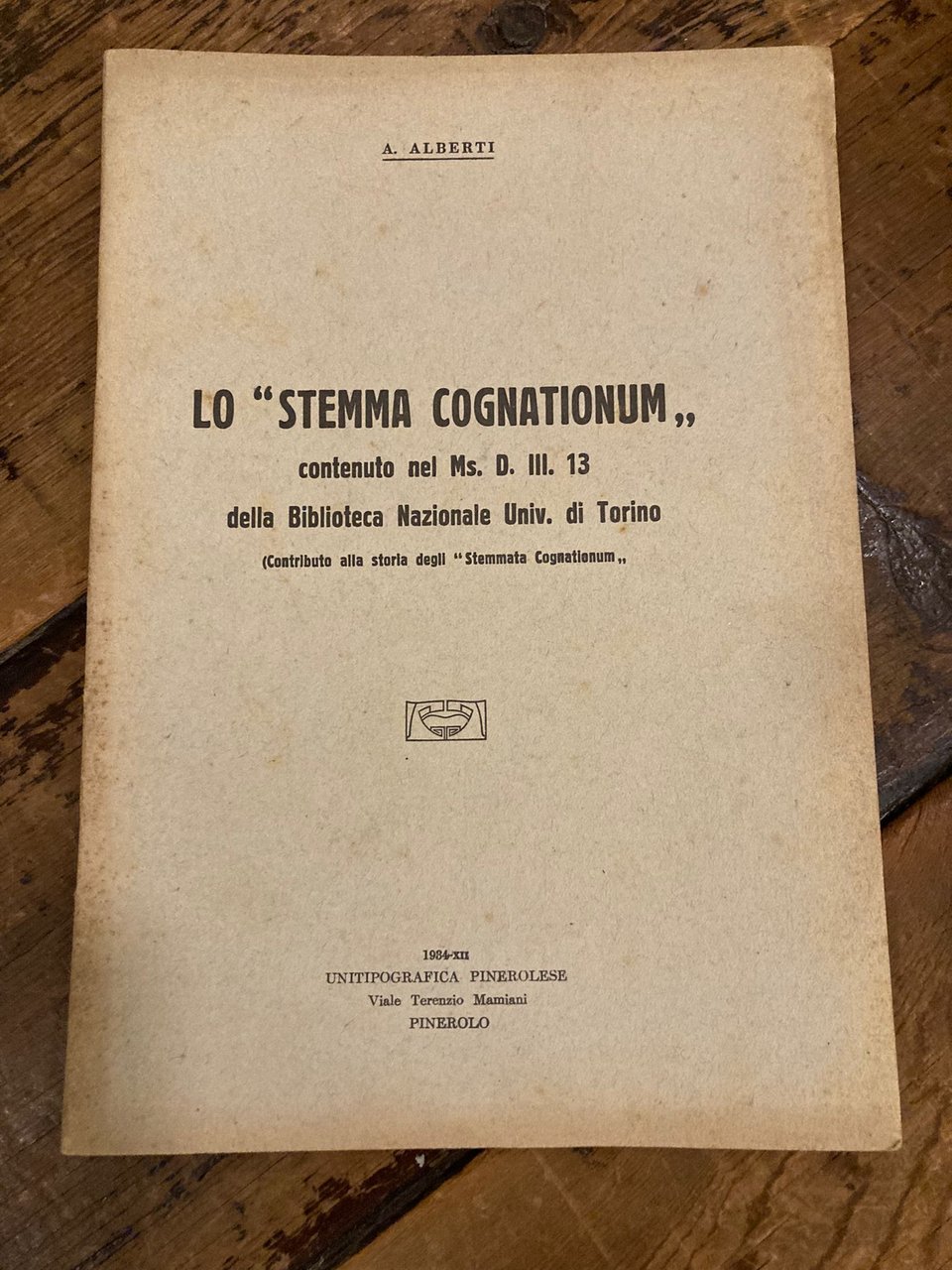 Lo 'Stemma Cognatium' contenuto nel Ms. D. III. 13 della …