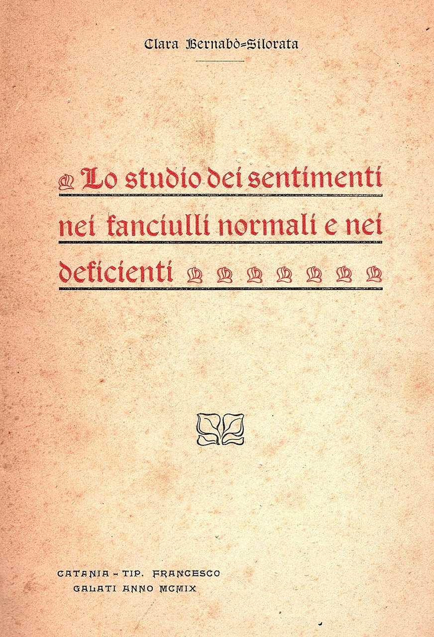 Lo studio dei sentimenti nei fanciulli normali e nei deficienti | Immagine principale
