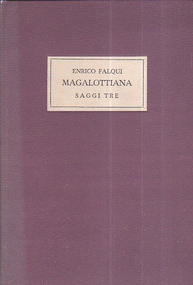 Magalottiana. Saggi tre