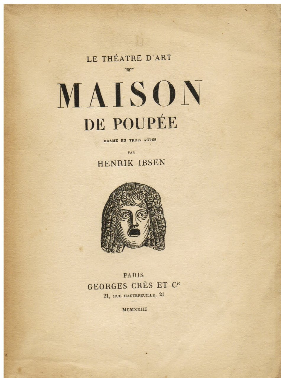 Maison de Poupée. Drame en trois actes traduit et précédé …