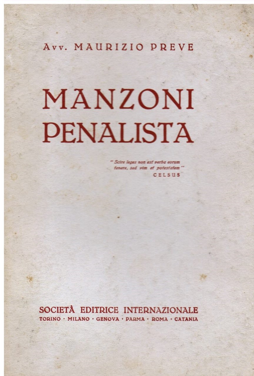Manzoni penalista