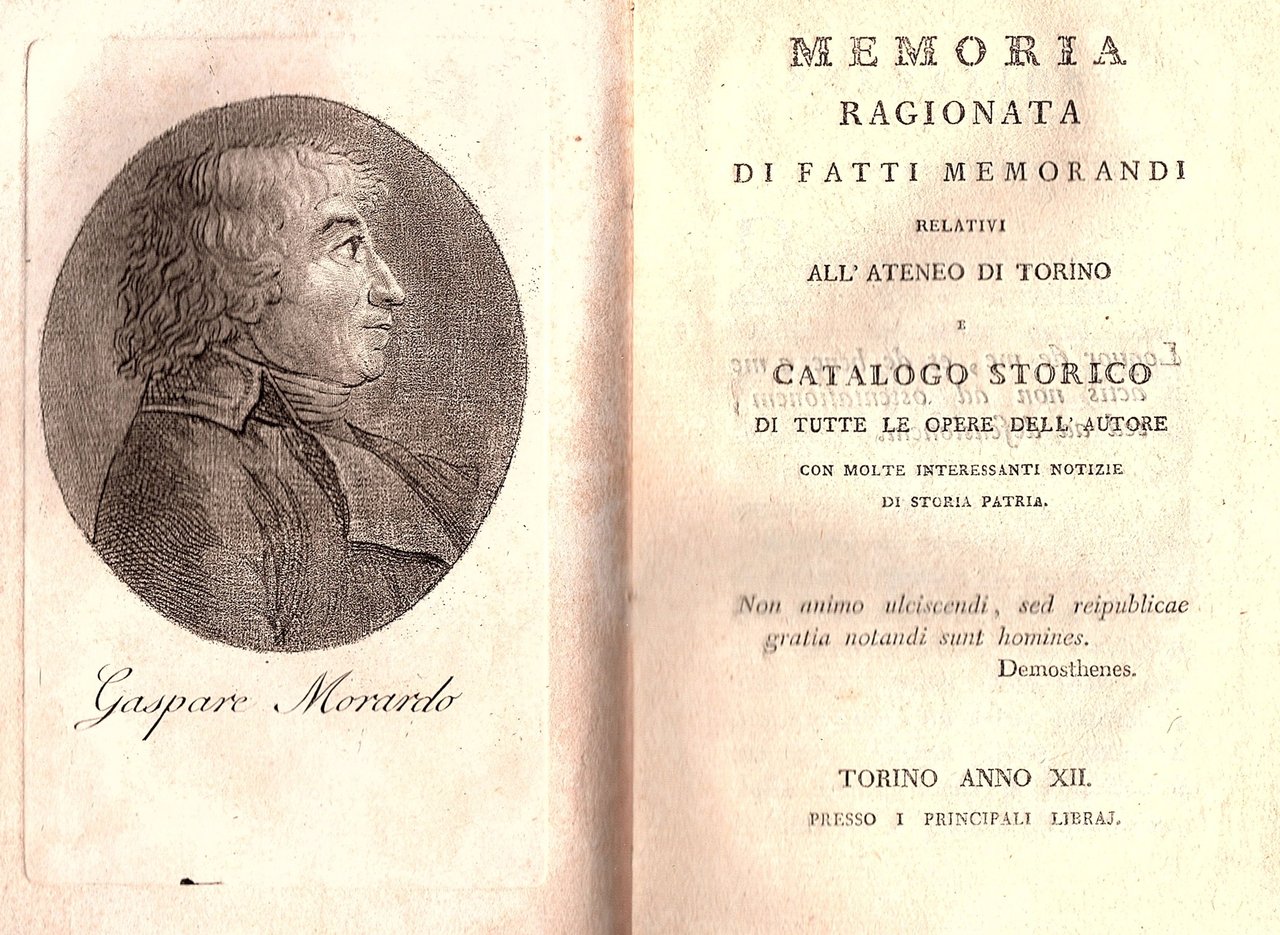 Memoria ragionata di fatti memorandi relativi all'Ateneo di Torino e …