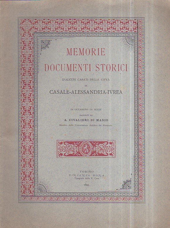 Memorie e documenti storici d' alcuni casati delle città di … | Immagine principale