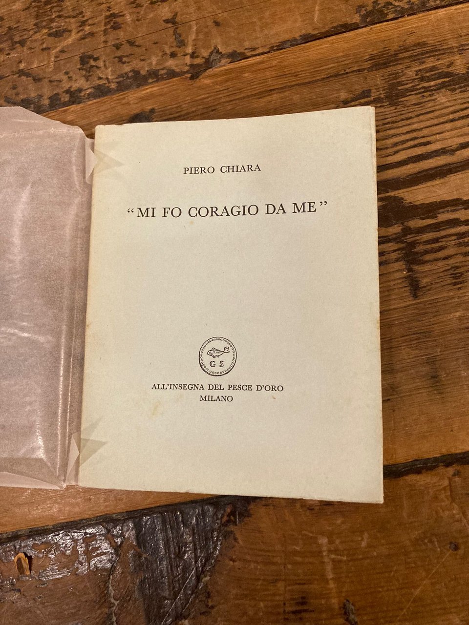 Mi fo coragio da me
