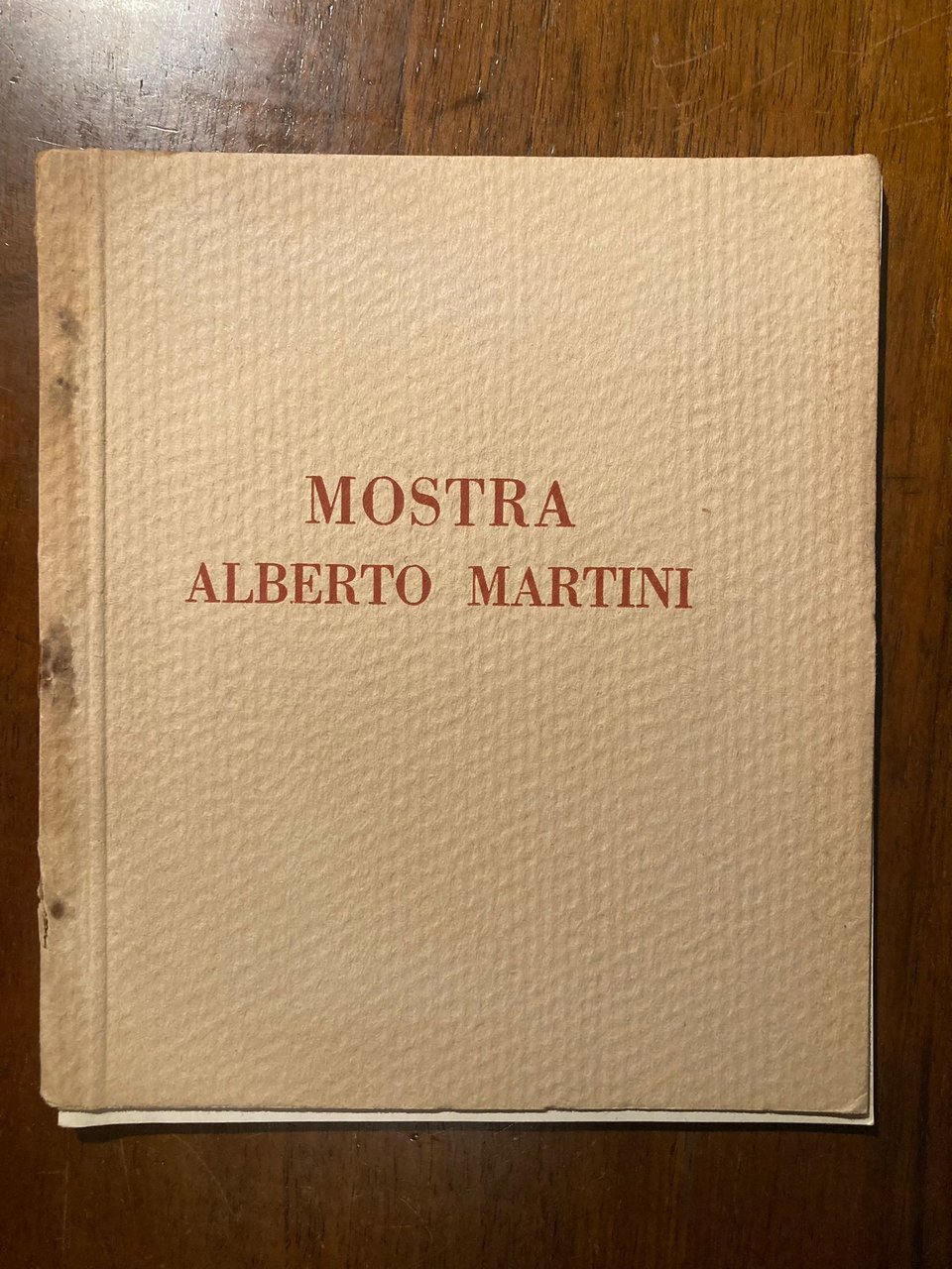 Mostra Alberto Martini. Gennaio 1927