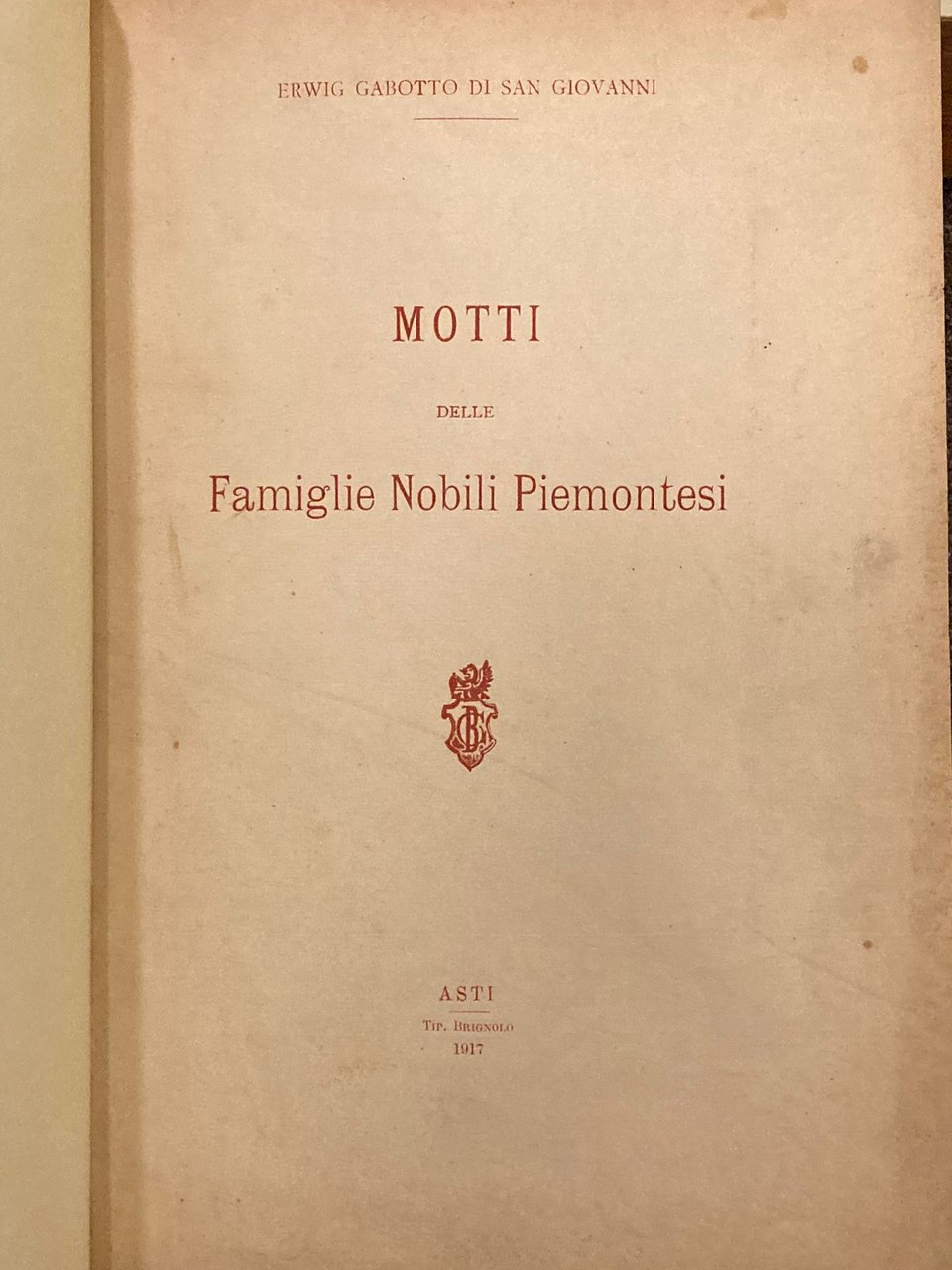 Motti delle Famiglie Nobili Piemontesi