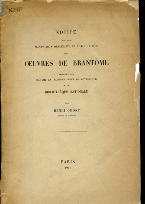 Notice sur les manuscrits originaux et autographes des Oeuvres de …