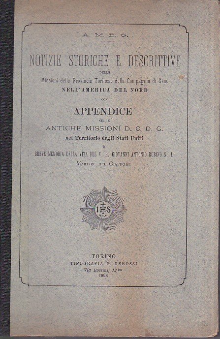 Notizie storiche e descrittive delle Missioni della Provincia Torinese della …