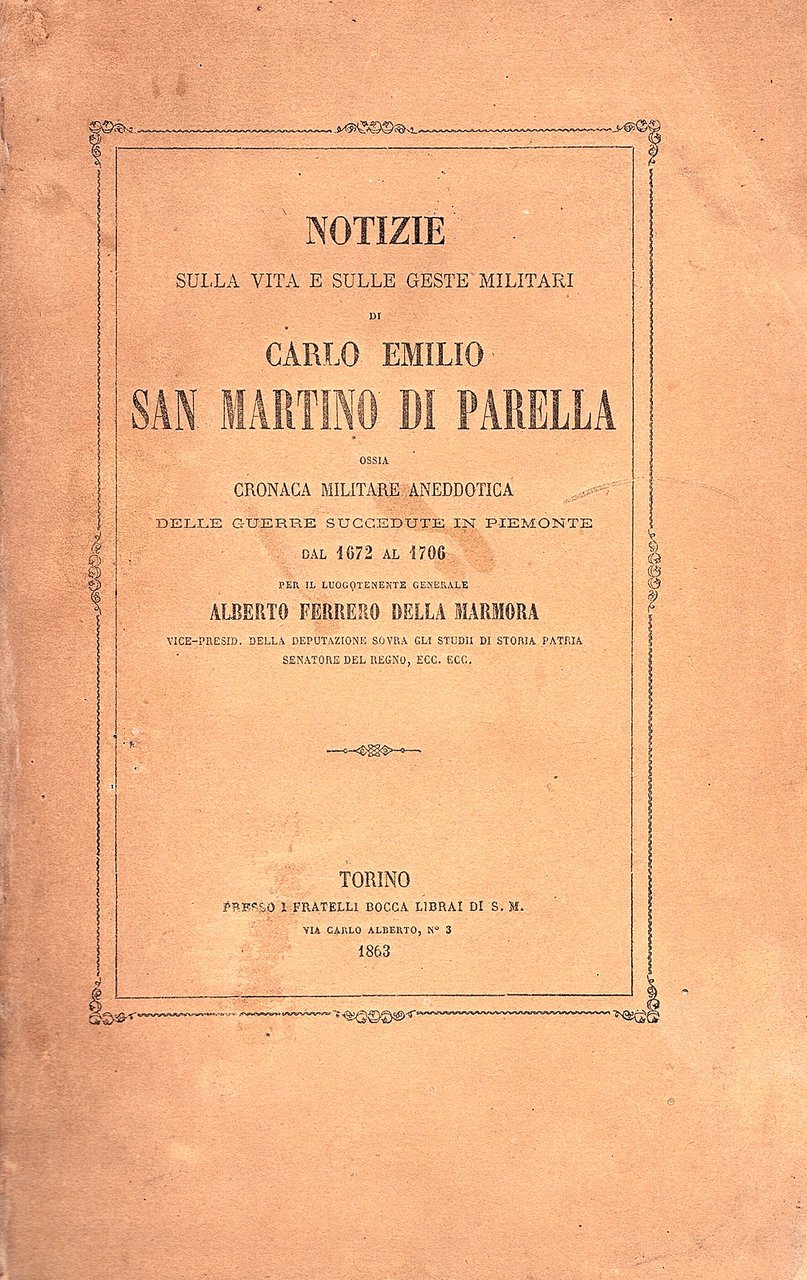 Notizie sulla vita e le gesta militari di Carlo Emilio …